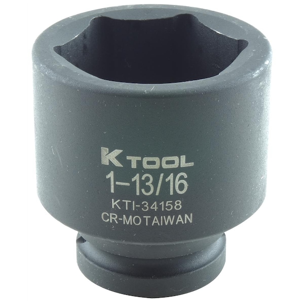 3/4" Drive, 1-13/16" Size, SAE Socket, 6 Points, Shallow 6Pt, Impct 3/4"Dr, 1-13/16